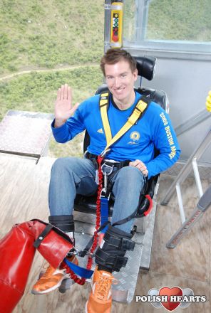 About to bungee jump 134 meters in N. Zealand