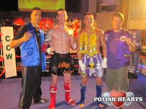 Me (In Black Shorts) after  winning a thai boxing competition in Luton

Me (In Black szorty) po wygraniu Boks tajski konkurencji w Luton