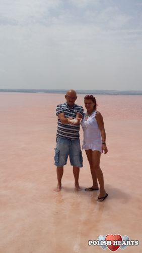 Czerwone jezioro w torrevieja 
