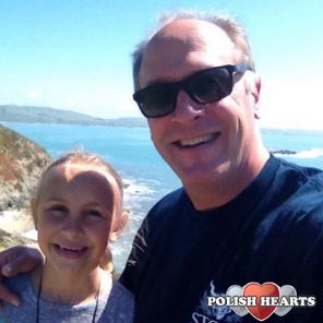With my granddaughter.