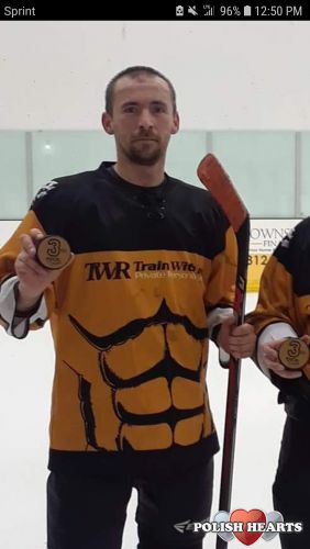 Third place in a charity hockey tournament